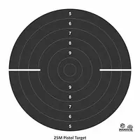 25 METER PISTOL TARGET PAPER DUELING - Master