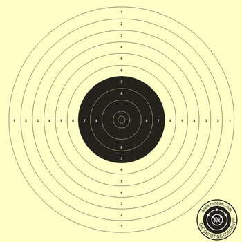 10M AIR PISTOL TARGET PAPER